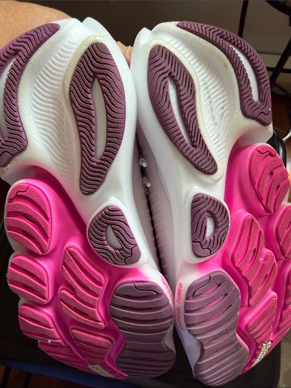 Brooks glycerin, flex White and Pink Women's Athletic Running Shoes - Picture 5 of 8
